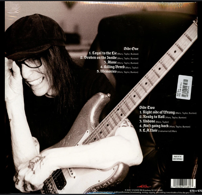 Oficiální obal alba Micka Marse: The Other Side of Mars (2024) Mick Mars 2024 -sólové album "The Other Side of Mars"