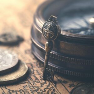 key, map, compass, coins, vintage, retro, closeup, compass, compass, compass, compass, compass