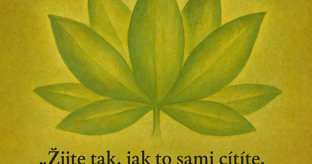 Žijte tak, jak to sami cítíte, a ne podle toho, jak to cítí druzí.