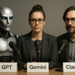 AI chatbots meeting / chaboti va studiu u rozhovoru