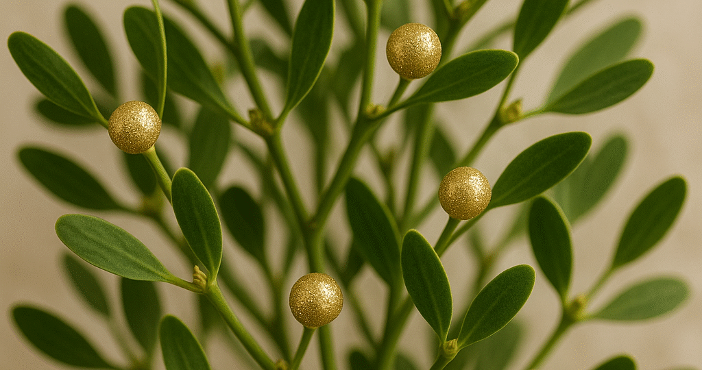 Jmelí je kouzelná zimní rostlina. Roste vysoko, léčí jemně a chrání silně. Patří do vánočních příběhů – i do našich životů.